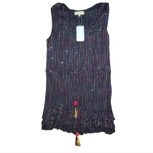 NWT True Colours Rainbow Sequins Cover Up Size L / XL